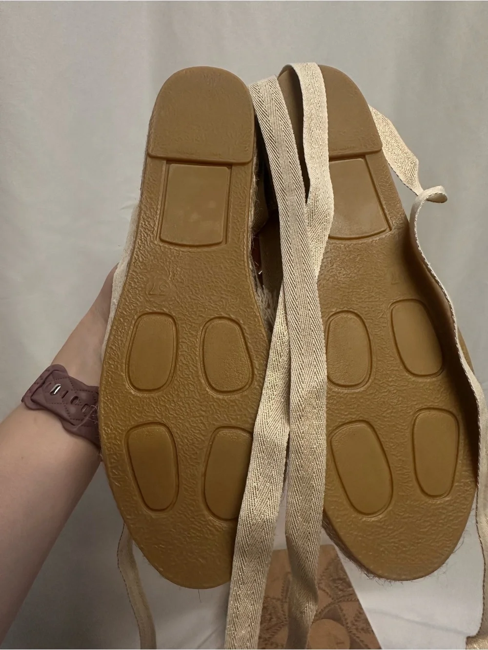 Free People Espadrille Lace-Up Sandals - Cream